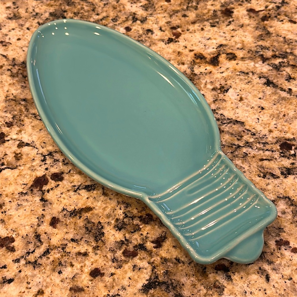 Retired NWT Fiestaware Fiesta Christmas Light Bulb Appetizer Plate in Turquoise